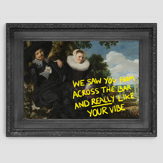 We Saw Your From Across the Bar Canvas Print
